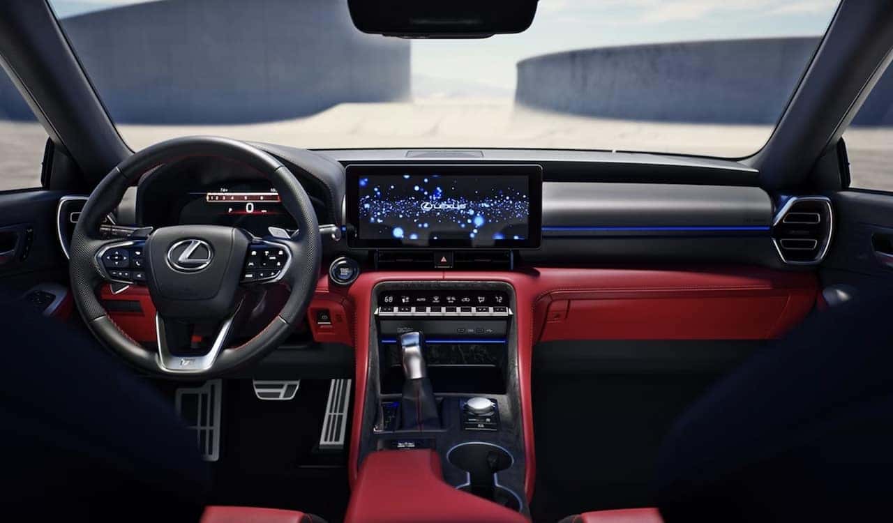 New 2026 Lexus IS exterior driving near New Orleans, LA