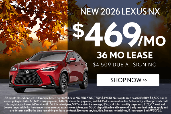 New 2026 Lexus NX