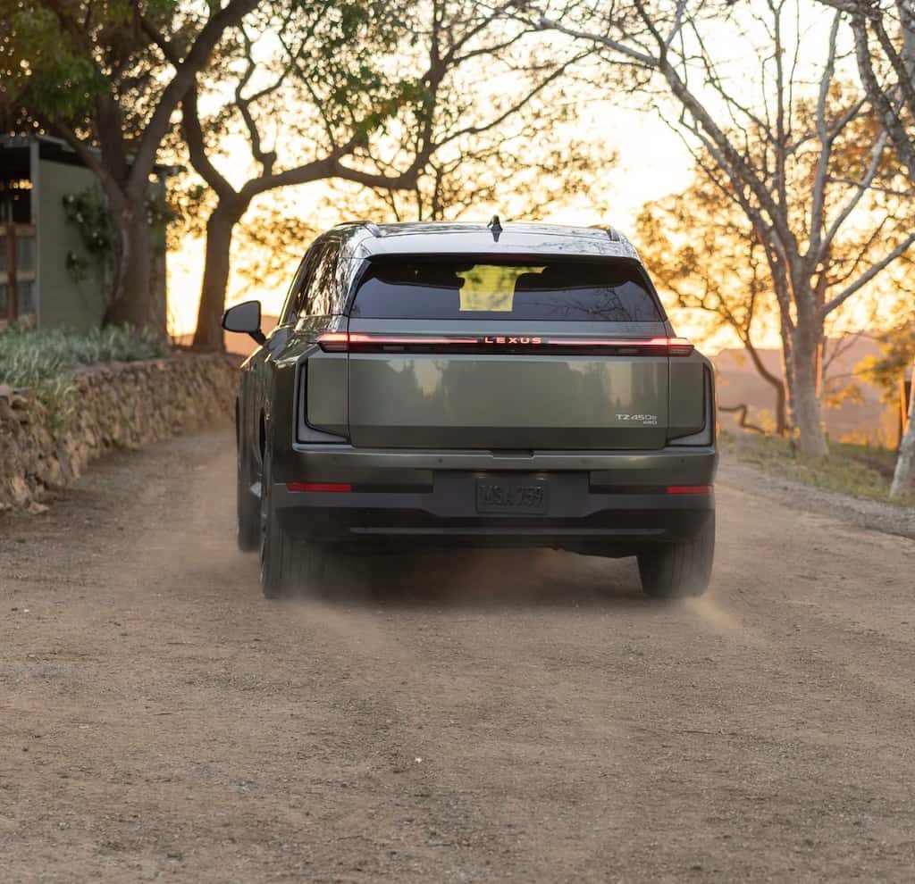 Lexus luxury SUV packed for a fall road trip near New Orleans, LA