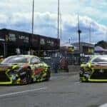 Lexus racecars on the track