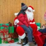 Children visiting Santa