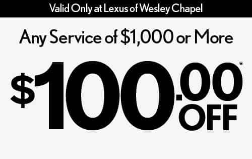 Any service of $1,000 or more - $100.00 off