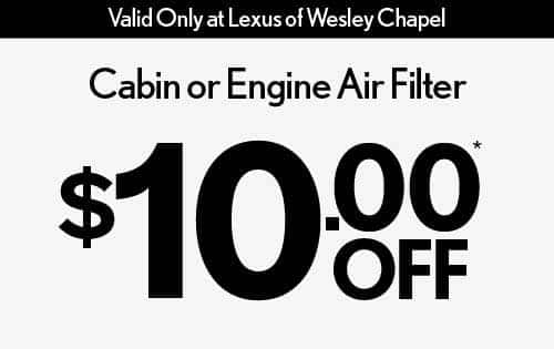 Cabin or Engine Air Filter - $10.00 off