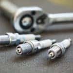 spark plugs with socket wrench