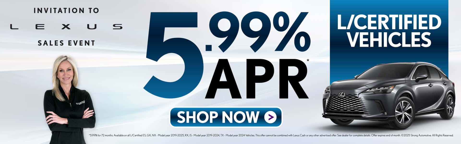 L/CERTIFIED VEHICLES 5.99% APR*