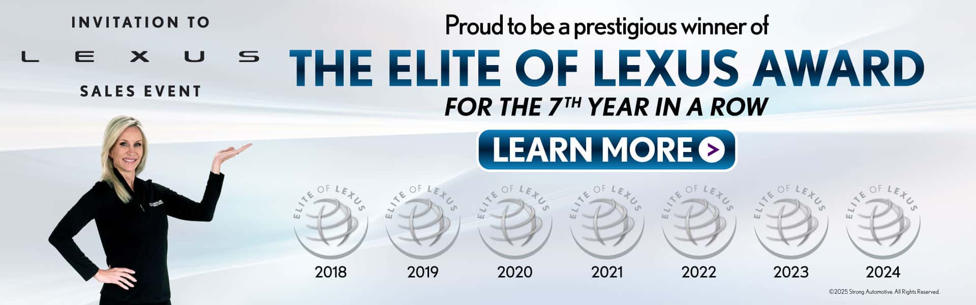 Lexus of Wesley Chapel Is The Proud Recipient of The Elite of Lexus Award for 7 Consecutive Years 2018-2024