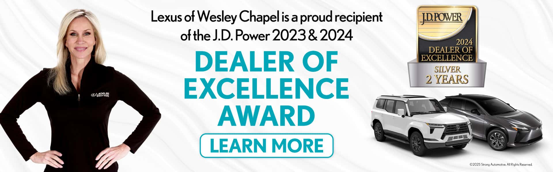 Lexus Of Wesley Chapel Awarded JD Power Dealer of Excellence 2023 and 2024