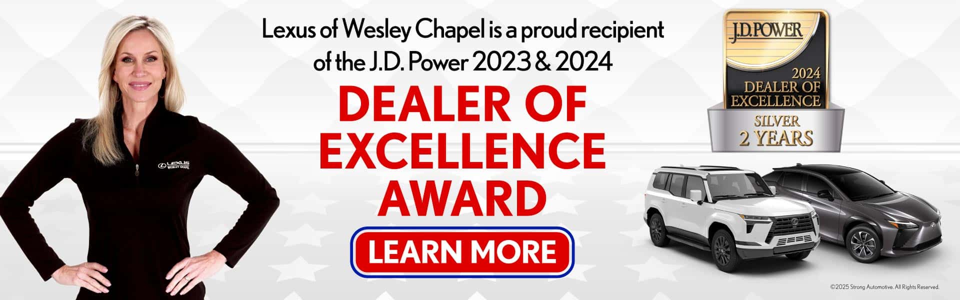 Lexus Of Wesley Chapel Awarded JD Power Dealer of Excellence 2023 and 2024