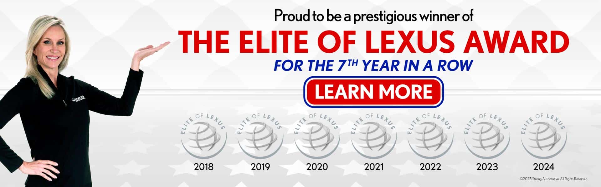 Lexus of Wesley Chapel Is The Proud Recipient of The Elite of Lexus Award for 7 Consecutive Years 2018-2024