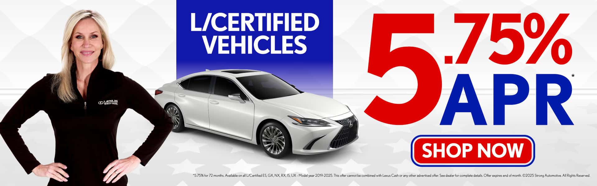 L/CERTIFIED VEHICLES 5.75% APR*