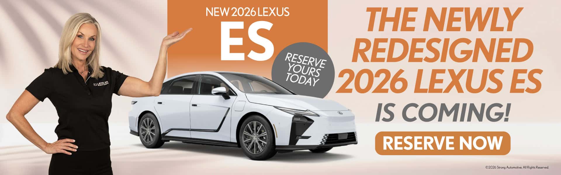 The Newly Re-designed 2026 ES is coming!