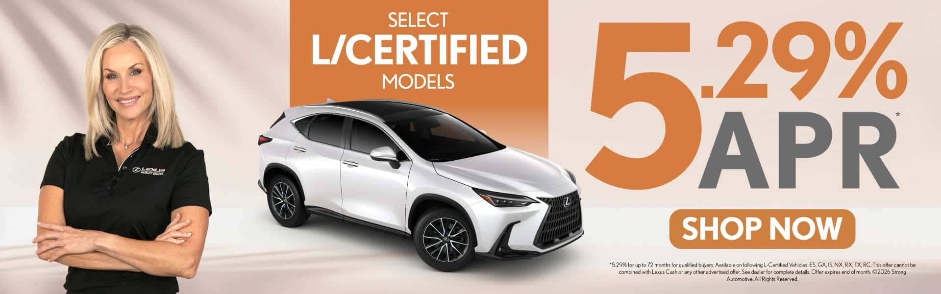 Select L Certified Models 5.29% APR*