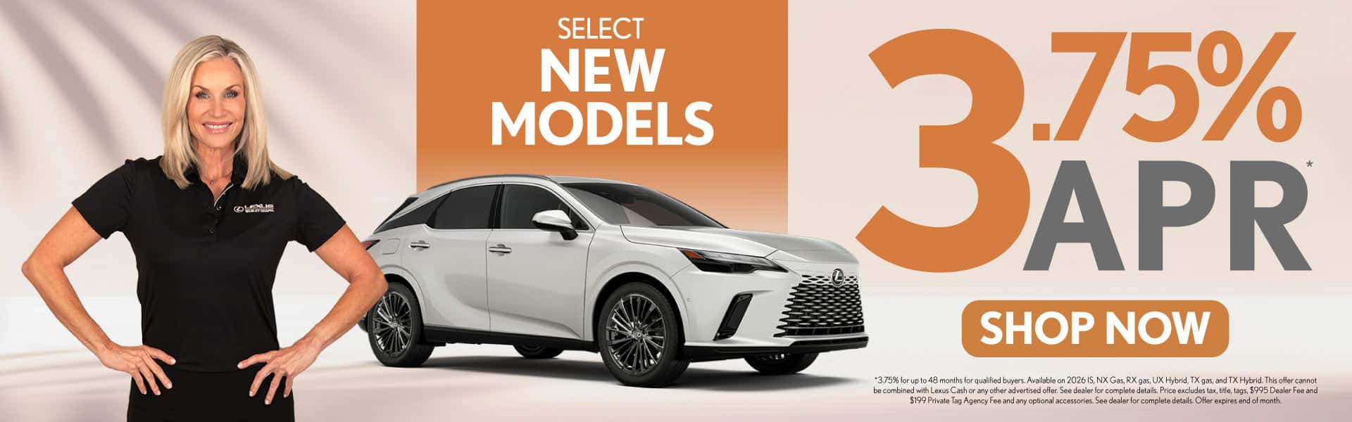 Select New Models 3.75% APR*