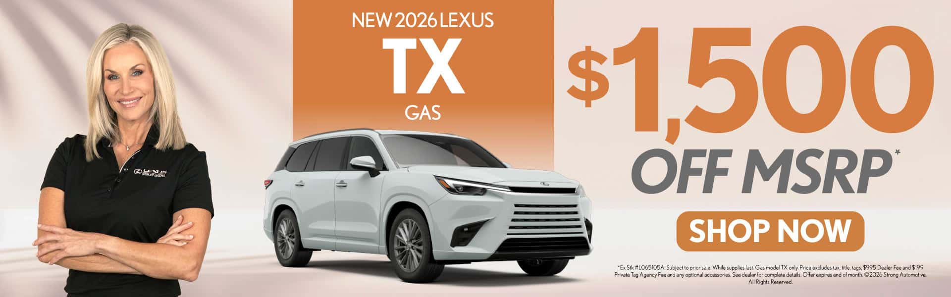New 2026 Lexus TX Gas $1,500 off MSRP*