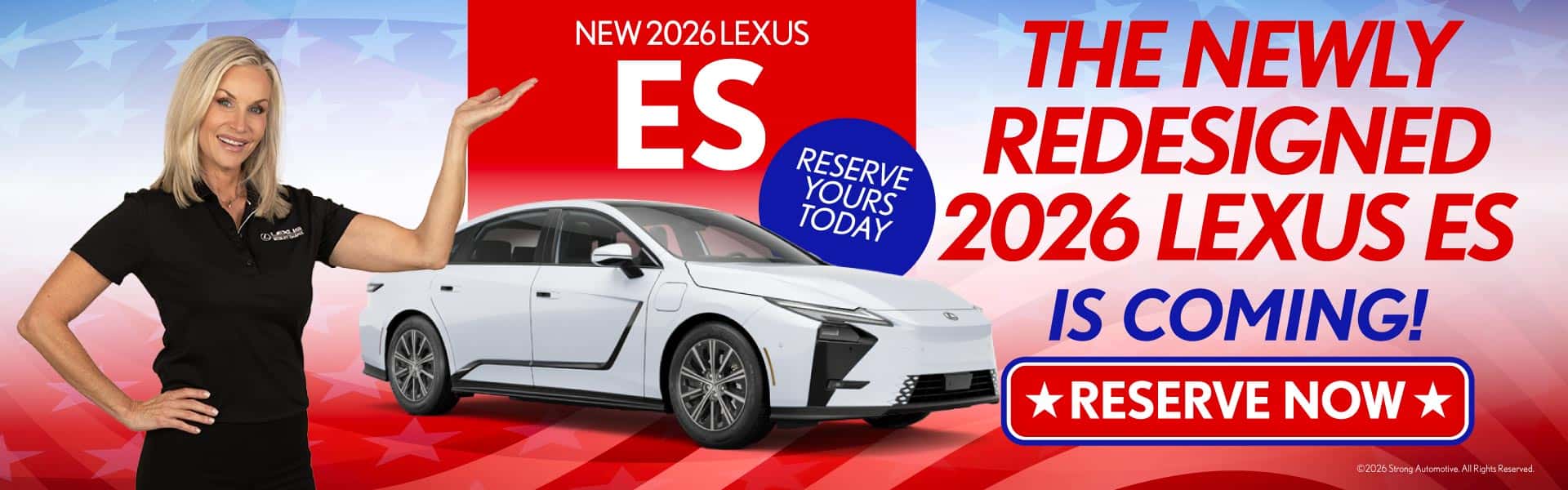The Newly Re-designed 2026 ES is coming!