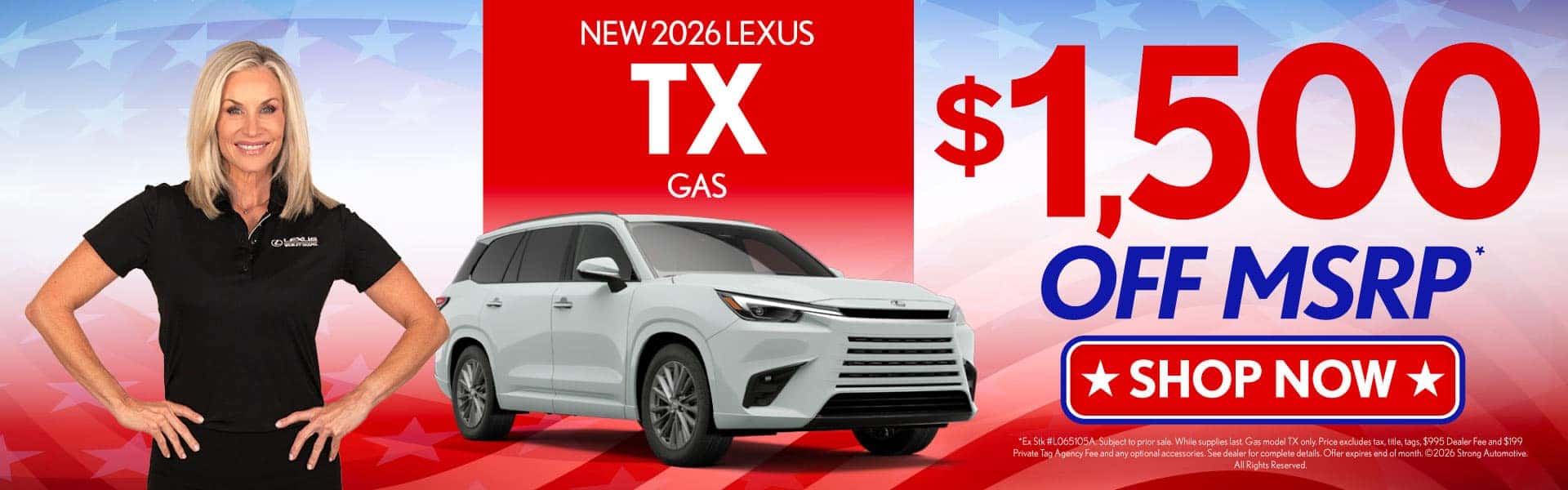New 2026 Lexus TX Gas $1,500 off MSRP*