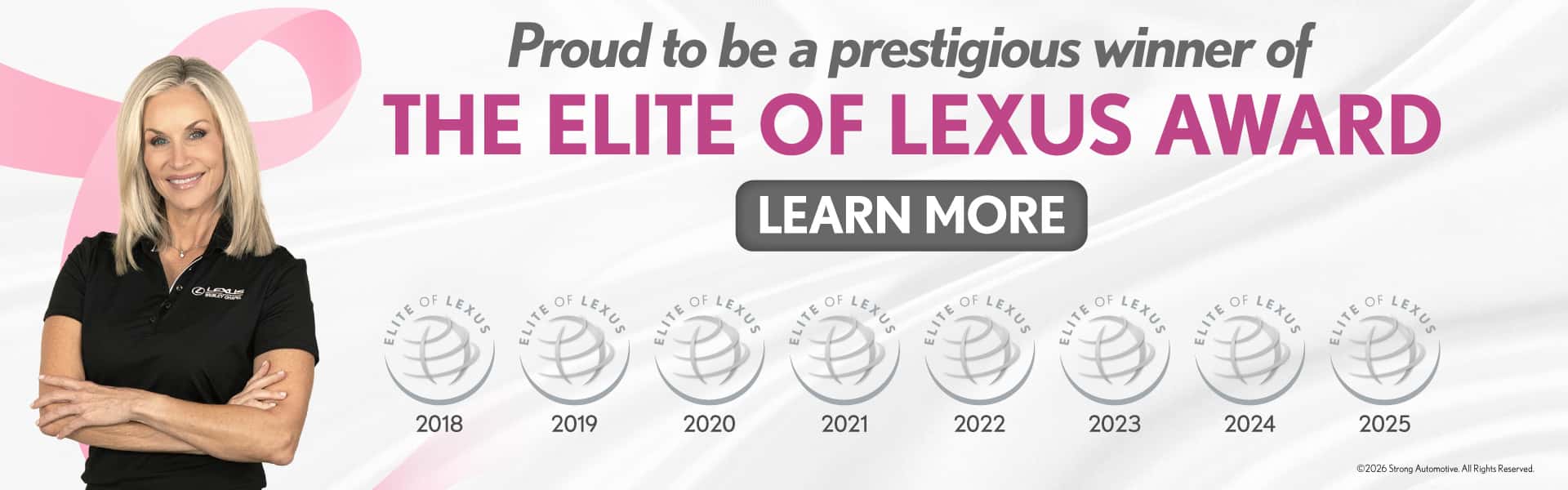 Proud to be a prestigious winner of the Elite of Lexus Award