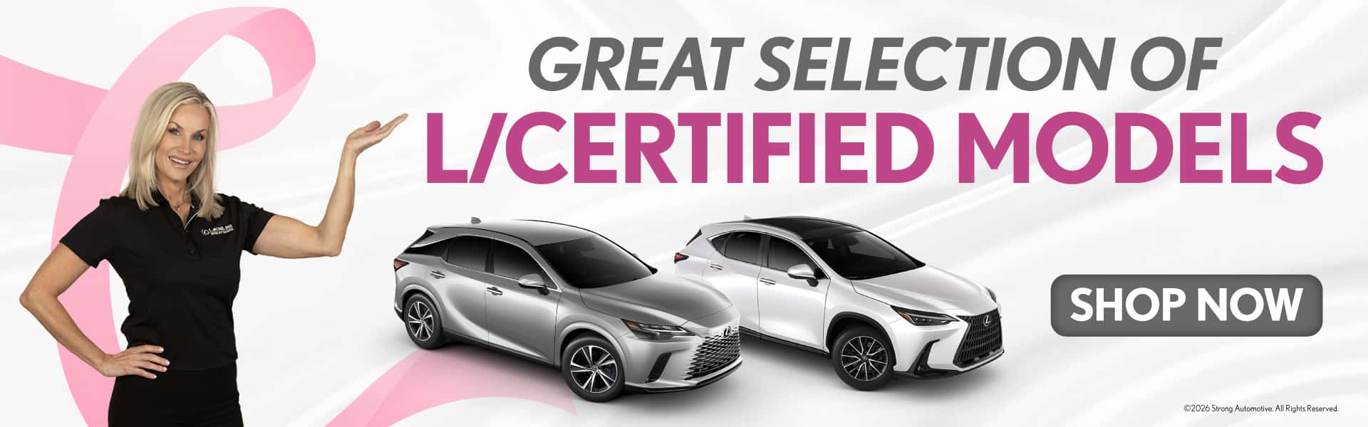Great Selection of L/Certified Models