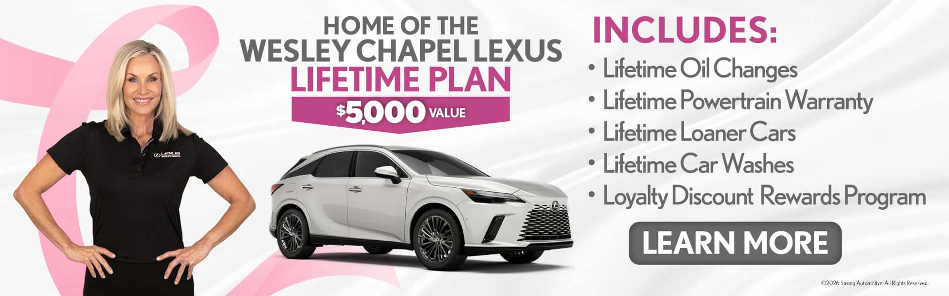 Home of the Wesley Chapel Lexus Lifetime Plan - $5,000 Value