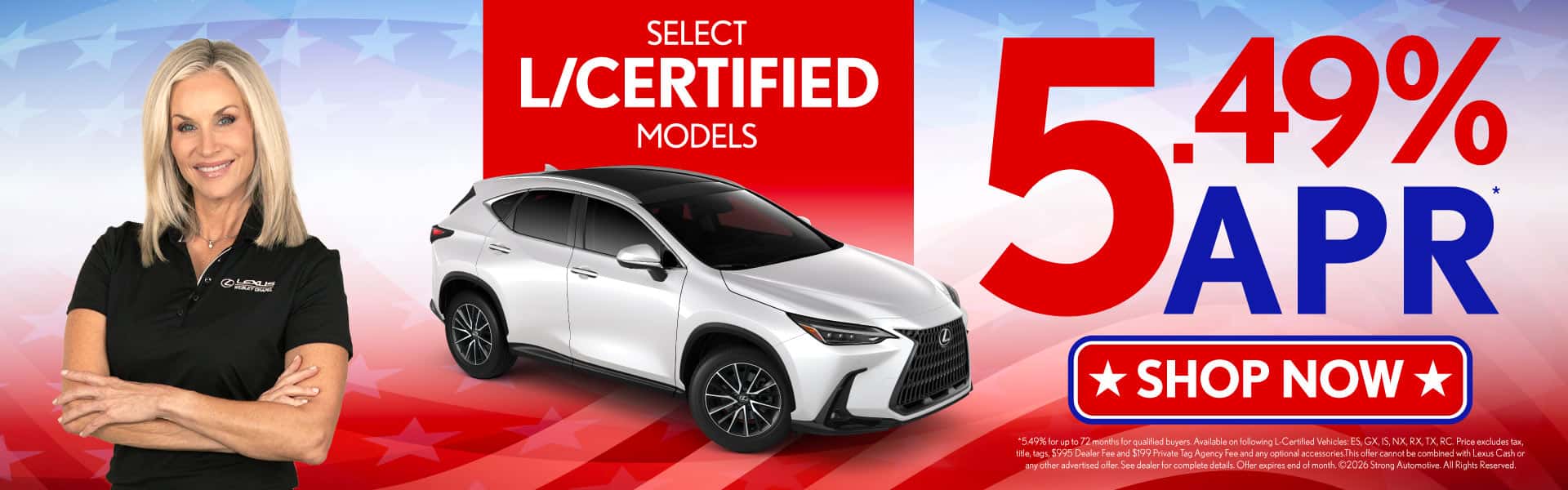 Select L Certified Models 5.49% APR*