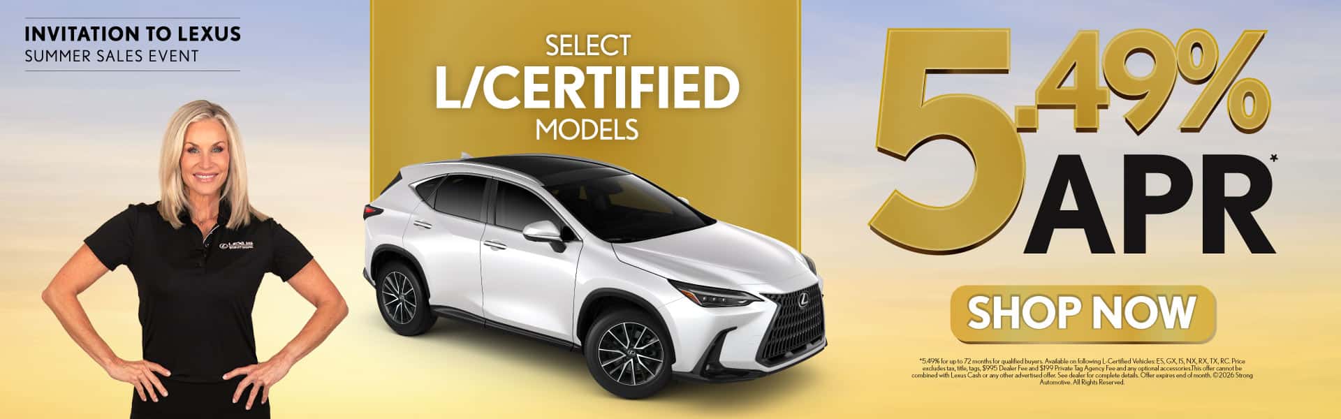 Select L Certified Models 5.49% APR*