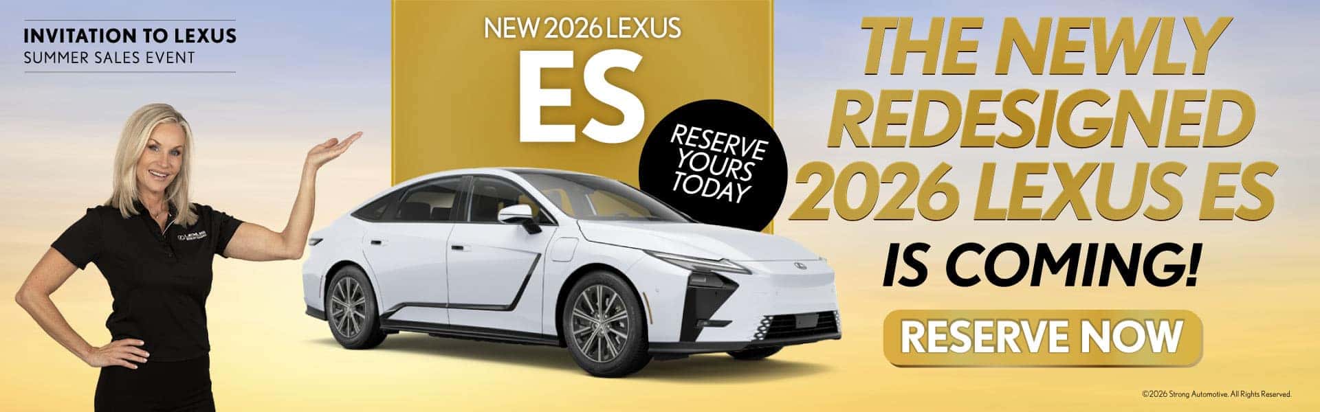ES The Newly Re-designed 2026 ES is coming!