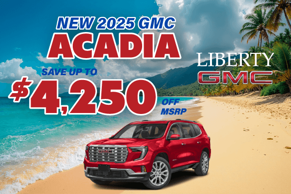 Save up to $4,250 on a new 2025 GMC Acadia 