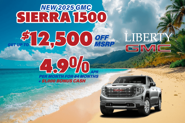 Save up to $12,500 on a new 2025 GMC Sierra 1500