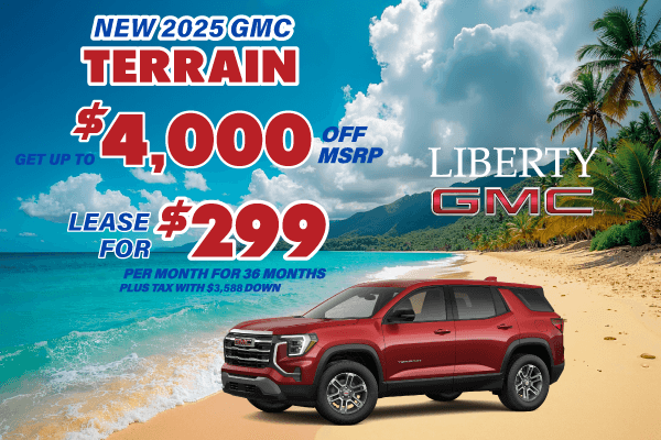 Lease a new 2025 Terrain for $299/month