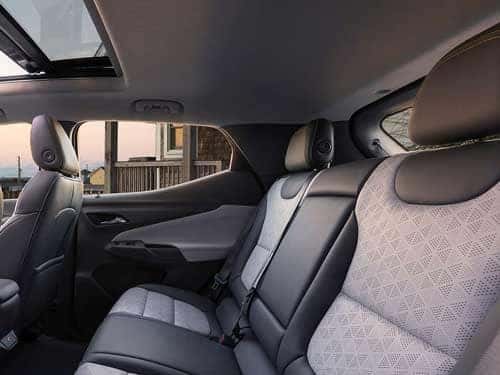 2023 Chevy Bolt EUV view of back seats