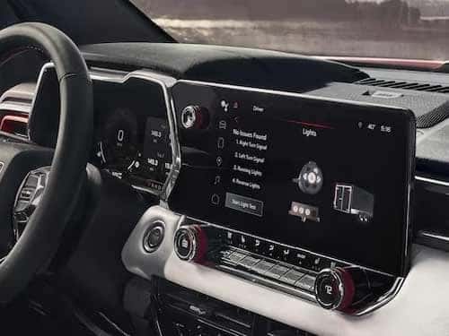 2023 GMC Canyon view of touchscreen display