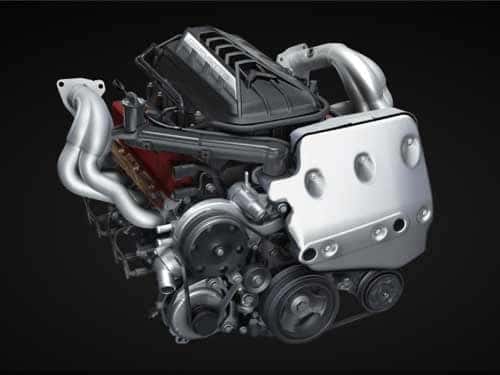 2023 Chevy Corvette Stingray view of engine