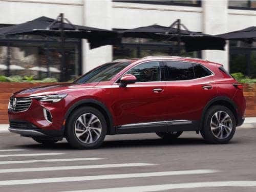 2023 Buick Envision driving down a street