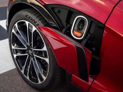 2024 Chevy Blazer EV close up view of charging port