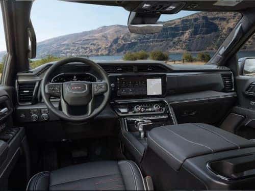 2024 GMC Sierra 1500 interior view of dash area