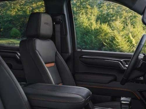 2024 GMC Sierra 1500 interior view showing front seats