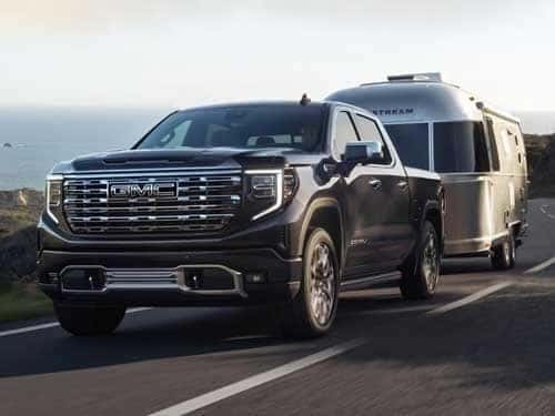 2024 GMC Sierra 1500 towing an airstream