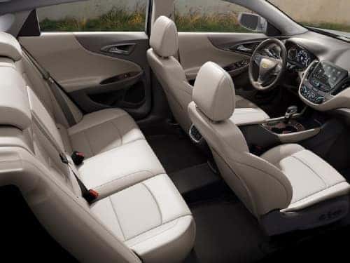 2023 Malibu Dashboard 2024 Chevrolet Malibu overhead interior view of front and back seats