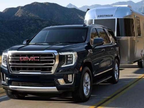 2024 GMC Yukon towing an airstream
