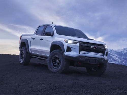 2024 Chevrolet Colorado ZR2 Bison exterior view parked on a mountainside