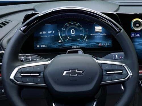 2024 Chevrolet Traverse close up view of driver information center