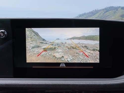 2025 Buick Envista close up view of rear camera on touchscreen display