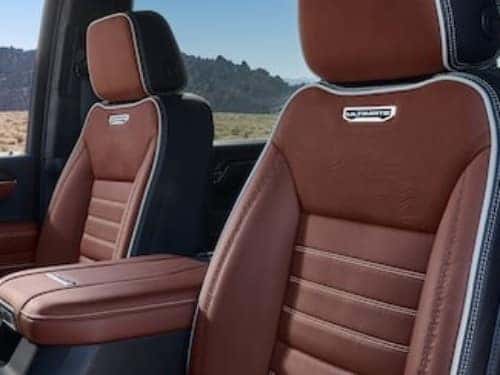 2025 GMC Sierra HD view of front seats