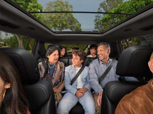 2025 Chevrolet Traverse view of family sitting in back seats