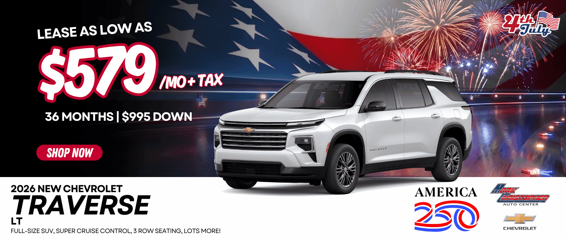 2026 NEW Chevrolet Traverse LT