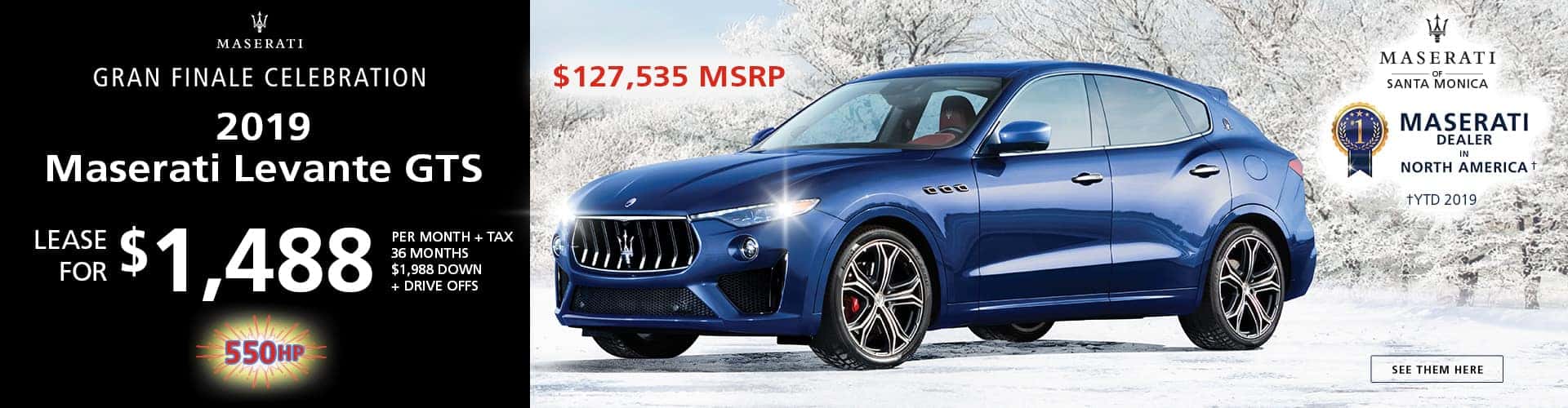 2019 Maserati Levante GTS Special Offer