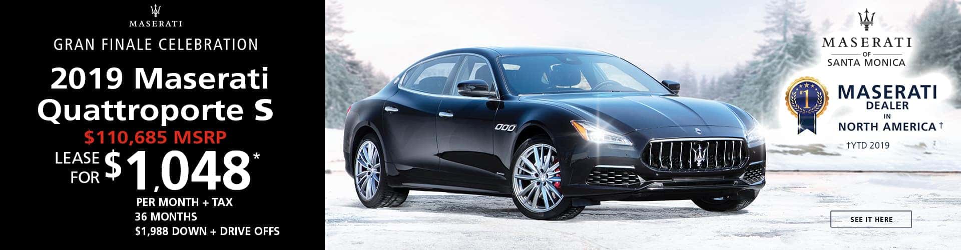 2019 Maserati Quattroporte S Special Offer