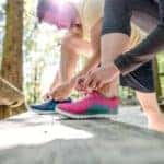 race exercise tying shoes