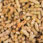 Pile of boiled peanuts