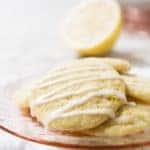 Glazed Lemon Cookies with icing
